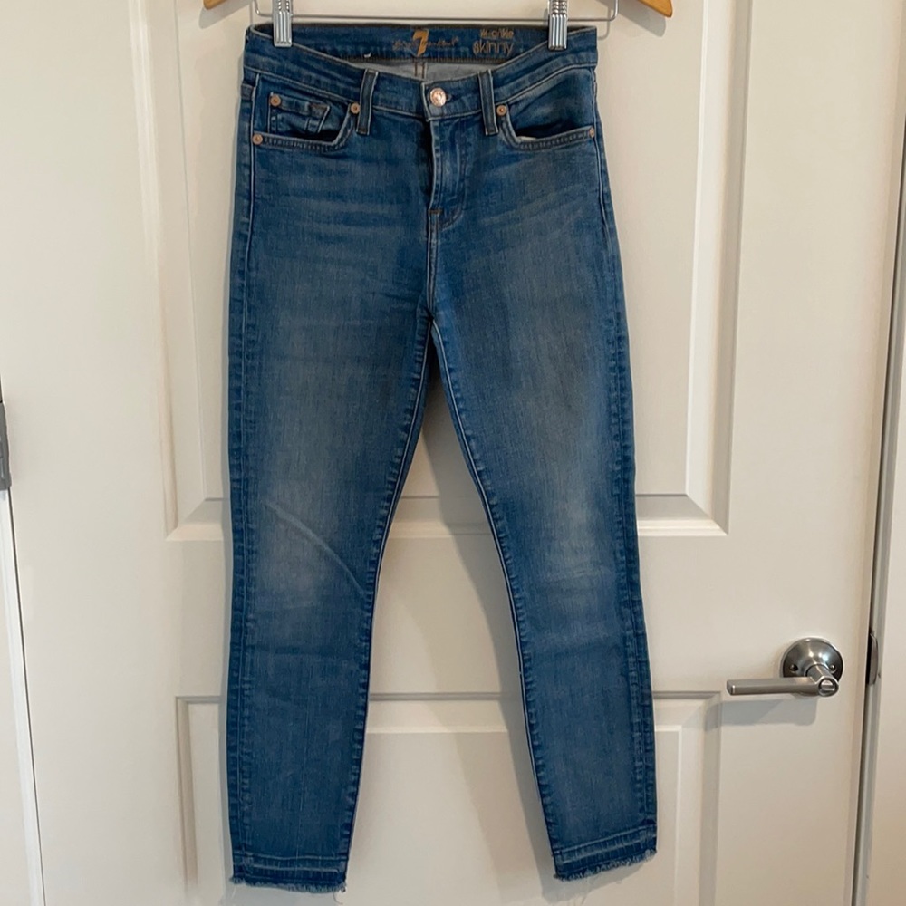 7 for all mankind the ankle skinny jeans